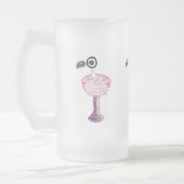 Flamingo-Cocktail-mattierte Tasse (Links)