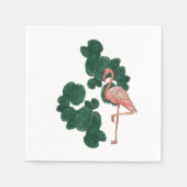 Flamingo-Cocktail-Servietten Serviette (Vorderseite)