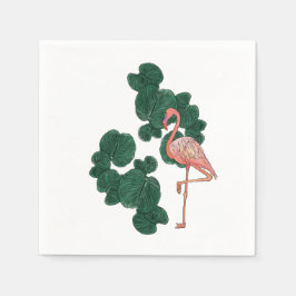 Flamingo-Cocktail-Servietten Serviette