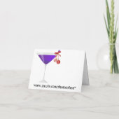Flamingo-Cocktail-Weihnachtseinladung - SRF Einladung (Rückseite)