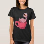 Flamingo Coffee Cup T-Shirt (Vorderseite)