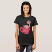 Flamingo Coffee Cup T-Shirt (Vorne ganz)