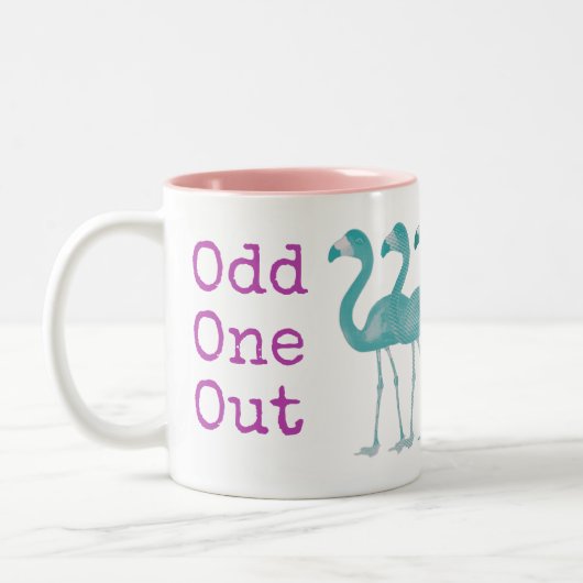 Flamingo Coffee Tasse (pink) "Odd One Out" (Links)