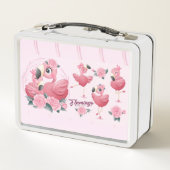 Flamingo Collection Metal Lunch Box (Rückseite)