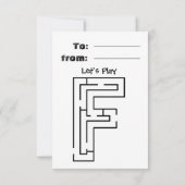 flamingo Coloring  card Classroom Valentine  Dankeskarte (Rückseite)