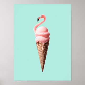 FLAMINGO CONE POSTER