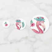 Flamingo Confetti Konfetti (Vorderseiten)