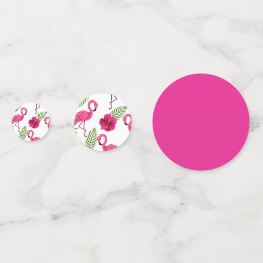 Flamingo Confetti Konfetti (Rückseiten)