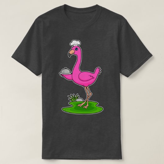 Flamingo Cook Platter T-Shirt (Design vorne)