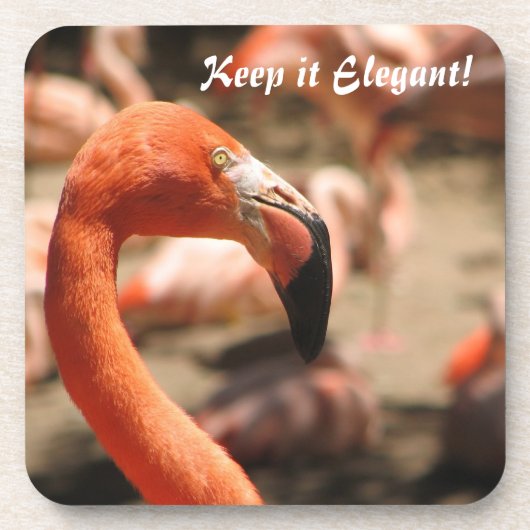 Flamingo Cork Untersetzer! Getränkeuntersetzer (Vorderseite)