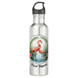 Flamingo Couple Edelstahlflasche