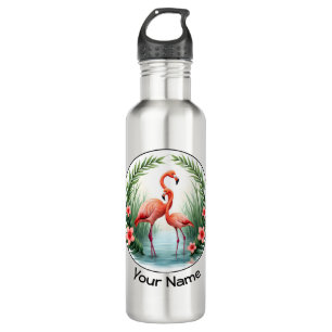 Flamingo Couple Edelstahlflasche