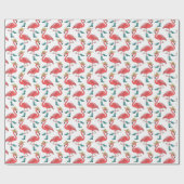 Flamingo Cowboy Boots and Hats Pattern Geschenkpapier (Flach)