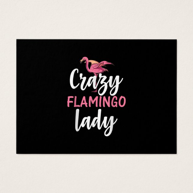 Flamingo - Crazy Flamingo Lady Geschenke (Vorderseite)