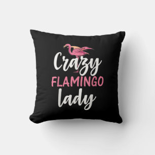 Flamingo - Crazy Flamingo Lady Geschenke Kissen