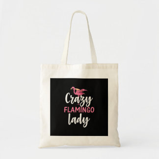 Flamingo - Crazy Flamingo Lady Geschenke Tragetasche