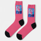 Flamingo Crew Socks Socken (Linkes Detail)