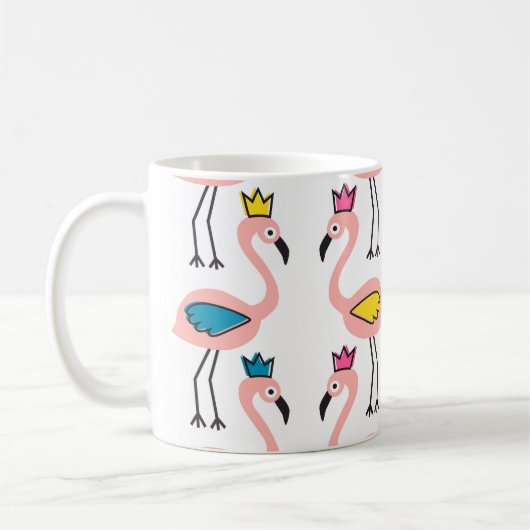 Flamingo Crown: Vintage Kinder Kaffeetasse (Links)
