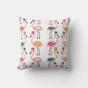Flamingo Crown: Vintage Kinder Kissen