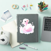 Flamingo Custom Cut Scrapbooking Sticker (iPad Hülle)