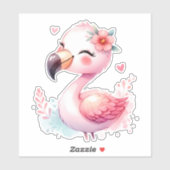 Flamingo Custom Cut Scrapbooking Sticker (Blatt)