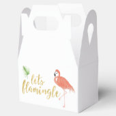 Flamingo Custom Geschenkboxen - Gable Geschenkschachtel (Geöffnet)