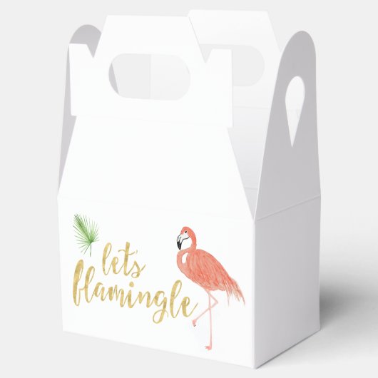Flamingo Custom Geschenkboxen - Gable Geschenkschachtel (Geöffnet)