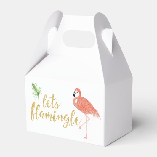 Flamingo Custom Geschenkboxen - Gable Geschenkschachtel (Vorderseite)