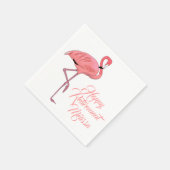 Flamingo Custom Retirement Party Serviette (Ecke)