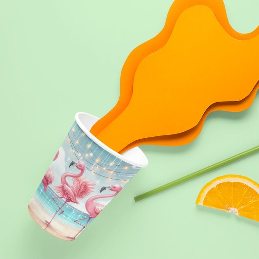 Flamingo Dance and Birthday Celebration Party Pappbecher