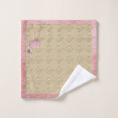 Flamingo Dance Badhandtuch Set (Waschlappen)