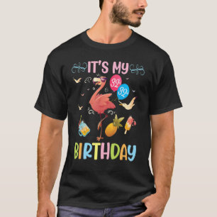 Flamingo Dance Happy Me 32 Jahre alt ist mein 32. T-Shirt