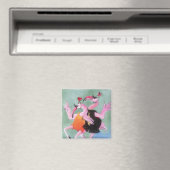 Flamingo Dance Magnet (In Situ (Geschirrspüler))