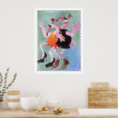 Flamingo Dance Poster (Küche)