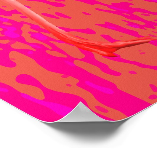 Flamingo Dance Poster (Ecke)