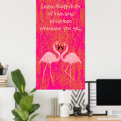 Flamingo Dance Poster (Heimbüro)