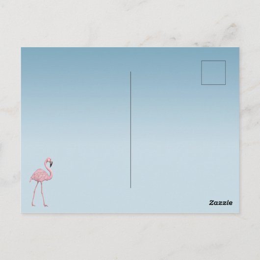 Flamingo Dance Postkarte (Rückseite)