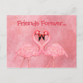 Flamingo Dance Postkarte (Vorderseite)