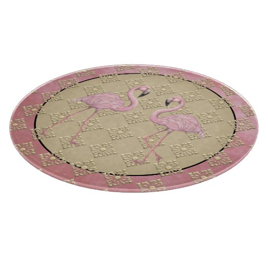 Flamingo Dance Schneidebrett (Ecke)