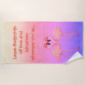 Flamingo Dance Strandtuch (Vorderseite)