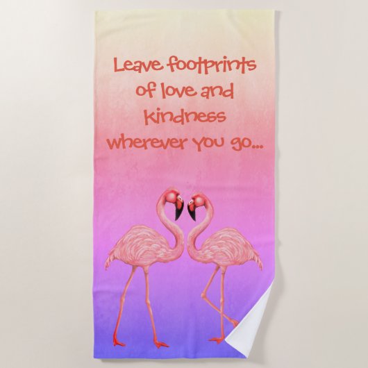 Flamingo Dance Strandtuch (Vorderseite)