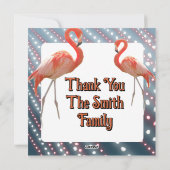 Flamingo Dancer A Feiertagskarte (Rückseite)