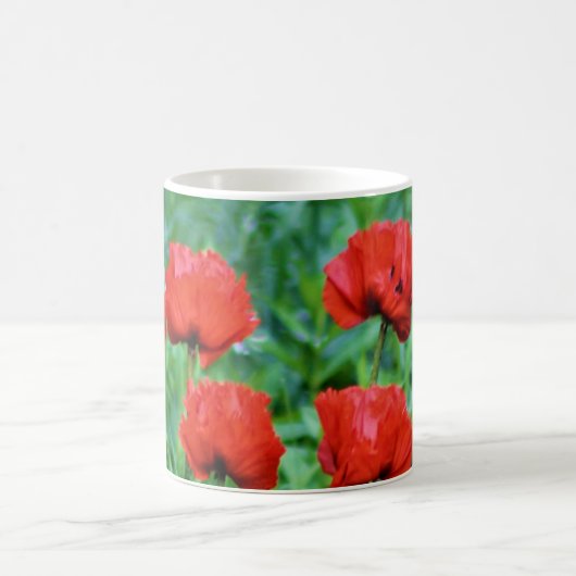 Flamingo Dancer Poppies Kaffeetasse (Mittel)