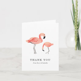 Flamingo Danke-Karte Dankeskarte