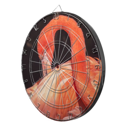 Flamingo Dartboard Dartscheibe (Vorderseite rechts)