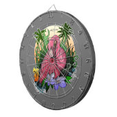 Flamingo Dartscheibe (Vorderseite rechts)