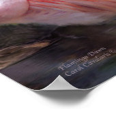 Flamingo Dawn Art Poster/Print Poster (Ecke)