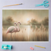 Flamingo Decoupage Tissue-Papier Seidenpapier (Basteln)