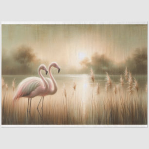 Flamingo Decoupage Tissue-Papier Seidenpapier