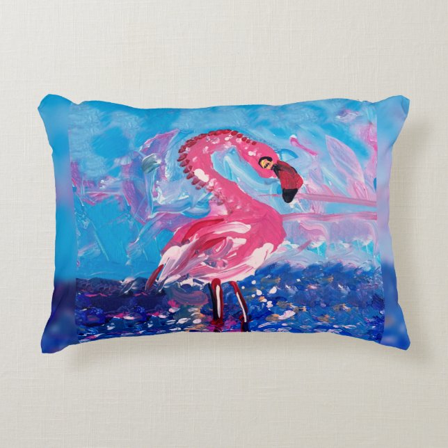Flamingo Dekokissen (Vorderseite)